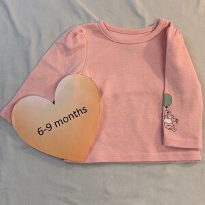 Disney - Winnie the Pooh - Pink Long Sleeve Kids Shirt